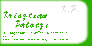 krisztian paloczi business card